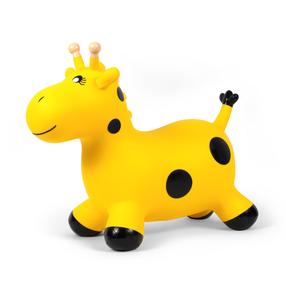Прыгающие игрушкa, жираф Pulei 8004, пластик, желтый цв.