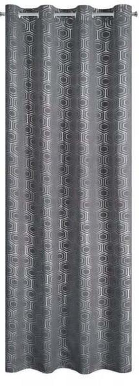 Naktinė užuolaida Kaja, grafito sp., 135 cm x 250 cm