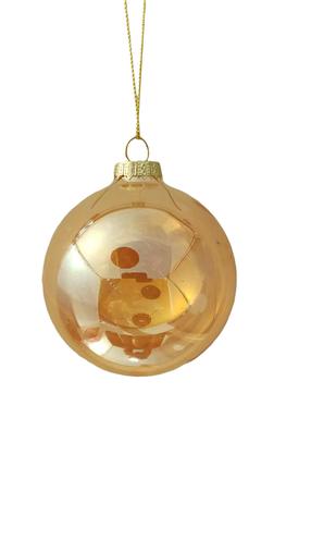 Eglītes rotājums Christmas Touch EBE442022, caurspīdīga krās./brūna krās., 8 cm, stikls