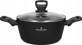 Kastrul Zwieger Stiga LO7724-PROM, Ø24 cm, 4.5 l, must v.