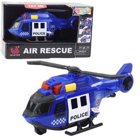  Rotaļu helikopters Lean Toys Air Rescue Police, zila krās.