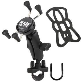 Telefono laikiklis motociklams RAM Mounts X-GRIP, juoda sp.