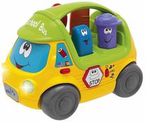 Lavinimo žaislas, mokyklinis autobusas Chicco ABC, 20 cm, įvairių spalvų