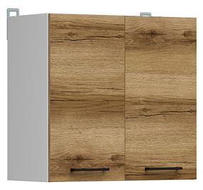 Верхний кухонный шкаф Junona Line, дубовый цв./белый цв., 60 см x 30.5 см x 57.5 см