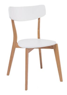 Valgomojo kėdė Mosso Dab, balta, 41 cm x 44 cm x 78 cm