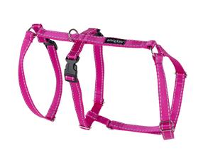 Petnešos šunims Amiplay Safety Reflective, rožinė sp., 350 - 550 mm x 15 mm, M