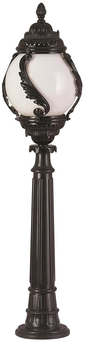 Pastatomas lauko šviestuvas Opviq BSU-68182-BSY-M2-B, 60W, E27, IP65, juoda sp., 30 cm x 110 cm