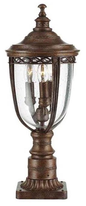 Vabalt seisev välisvalgusti Feiss Collection English Bridle, 60W, E14, IP44, pronks v., 21.6 cm x 55.3 cm