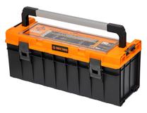 Įrankių dėžė Forte Tools SKRQPRO700POMLT002, 65 cm x 27.2 cm x 27 cm, juoda sp./geltona sp.