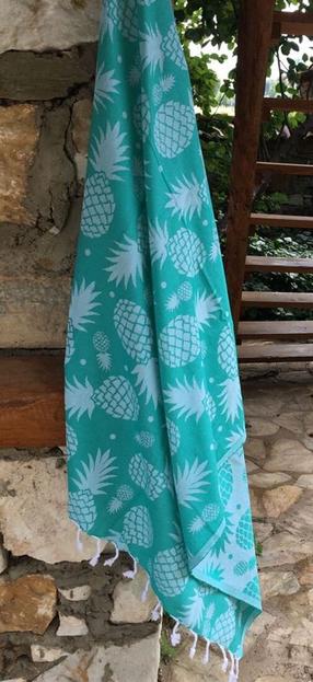  Rannarätik Foutastic Ananas 192DCH1614, roheline v., 180 cm x 100 cm