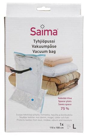 Vakuuminis maišas Saima Vacuum Bag L, 110 cm x 100 cm, poliamidas/polietilenas, skaidri sp.