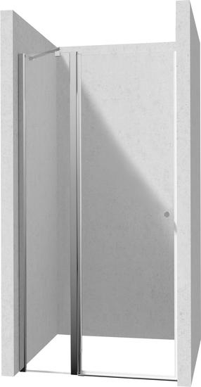 Dušo durys Deante Kerria Plus, 120 cm x 200 cm, skaidri sp./chromo sp./skaidrus