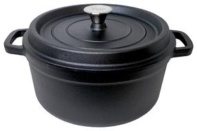 Ketaus puodas Zyle ZY128KI, Ø28 cm, 6 l, juoda sp.