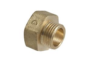 Pāreja TDM Brass 116, 1/2 collas – ārējā vītne / 3/4 collas – iekšējā vītne, 3/4" x 1/2"