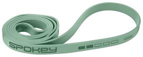 Pretestības gumija Spokey Power Light, 208 cm x 1.5 cm x 0.45 cm, zaļa krās.