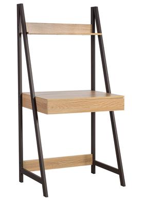 Pastatoma lentyna Home4you Step, ąžuolo sp./ruda sp., 146.5 cm x 48 cm x 74 cm