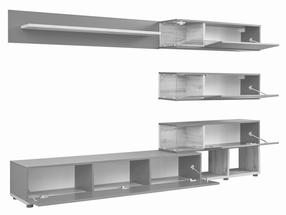 Svetainės baldų komplektas ASM Silk Silk, rudas