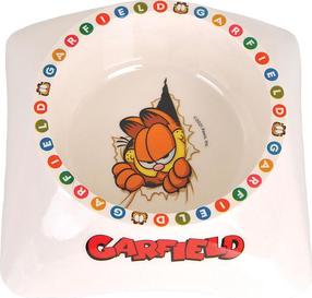 Dubenėlis gyvūnui Garfield GR-6499, 14.5 cm x 14.5 cm x 6 cm, balta sp./pilka sp.