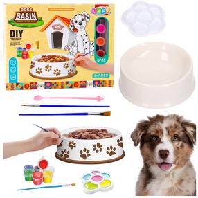 Kūrybinis tapybos rinkinys Lean Toys DIY Dog Bowl, įvairių spalvų