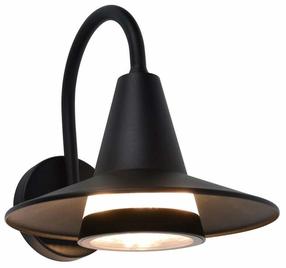 Āra sienas lampa Lutec Swan, 25W, E27, IP54, melna krās., 24 cm x 24.1 cm