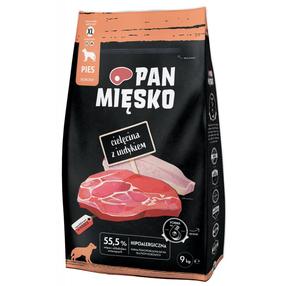 Sausas šunų maistas Pan Miesko, kalakutiena, 9 kg