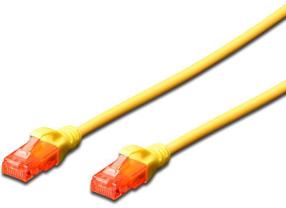 Laidas Digitus CAT 6 UTP RJ-45 8P8C, RJ-45 8P8C, 2 m, geltona sp.