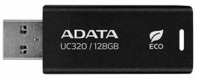 USB atmintinė Adata UC320, juoda sp., 128 GB