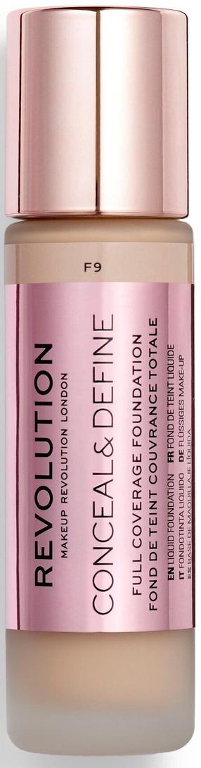 Skystas makiažo pagrindas Makeup Revolution London Conceal & Define, f9, 23 ml