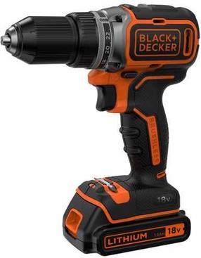 Akumulatora skrūvgriezējs - urbis ar bateriju Black & Decker BL186KB, 18 V, 1.5 Ah
