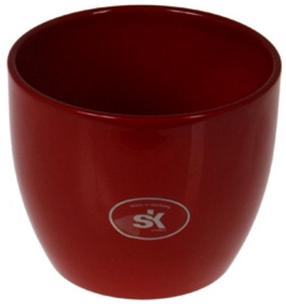 Lillepott Soendgen Keramik 1010328, keraamiline, Ø 12 cm, punane v.