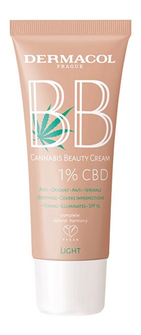 BB krēms Dermacol Cannabis Beauty With 1% CBD, SPF 15, light krās., 01 light, 30.0 ml