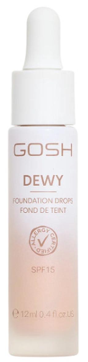 Skystas makiažo pagrindas Gosh Dewy, SPF 15, medium sp., 006, 12 ml