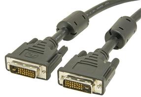 Laidas Acc DVI-D (24+1) - DVI-D (24+1) DVI male, DVI male, 2 m, juoda sp.