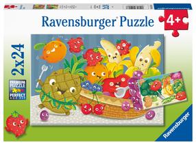 Dėlionė 2in1 Ravensburger Fresh Fruits and Vegetables, 18 cm x 26 cm, 48 vnt., įvairių spalvų