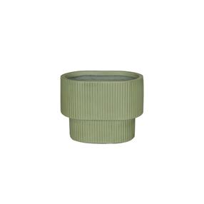 Gėlių vazonas Domoletti LT14754-2S, keramika/molis, 45 cm x 29 cm, Ø 45 cm, žalia sp.