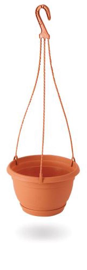 Karināmais puķu pods Keden DAGW4-R624, plastmasa, Ø 24 cm, brūna krās.