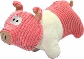 Rotaļlieta sunim, plīša manta Aqua Nova Pig 4087, 22 cm, rozā krās.