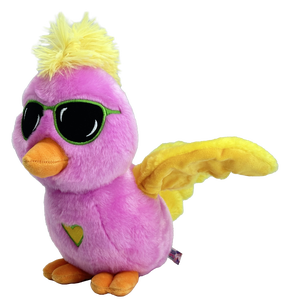 Игрушечное животное птица HAPPY YAPPERS Dottie Dee 9290, розовый цв.