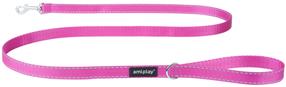 Suņu pavada Amiplay Reflective, rozā krās., 1.5m x 2.5cm