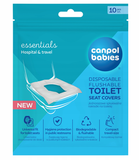 Ühekordne istmekate Canpol Babies Essentials, paber, valge v.