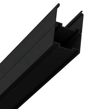 Регулируемый душевой профиль Ravak SuperNOVA NPS 195 Black, 195 см