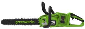Аккумуляторная цепная пила Greenworks GD24X2CS36, 36 см, без батареи