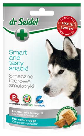 Skanėstas šunims Dr Seidel Smart & Tasty Senior Snacks, grūdai, 0.09 kg