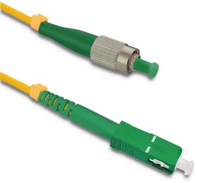 Ühendus Qoltec Optic Patchcord 54304 54304, SC/APC, 15 m, kollane v./roheline v.