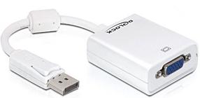 Adapteris Delock Display port 1.2, VGA, 0.12 m