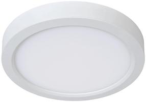 Lampa plafons Lucide Tendo-Led 07105/18/31, LED, 3000 °K, 1 x 18 W, balta krās. / balta krās., 22 x 22 cm