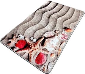 Vonios grindų kilimėlis Foutastic Coast 359CHL4486, įvairių spalvų, 80 cm x 100 cm