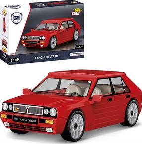 Konstruktorius, automobilis Cobi Klocki Lancia Delta HF 24508, 61 vnt., raudona sp.