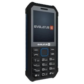 Evelatus Samson Guminis IP67 atsparus mygtukų mobilusis telefonas su dvigubu SIM kortelių lizdu, kamera ir ilga baterijos tarnavimo laikas juodas