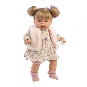 Lelle ar aksesuāriem Llorens Joelle 38360, 38 cm, rozā krās.